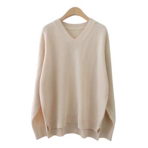 제니트 봄 가을 루즈핏 여성 기본 브이넥 예쁜 니트 니트티 가을니트