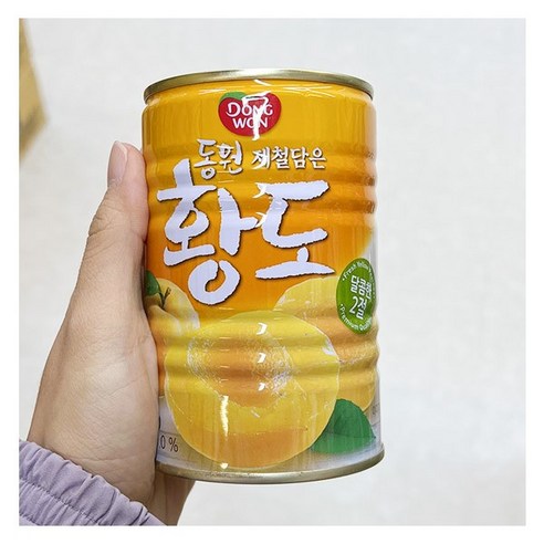 동원 황도캔(중국산 2절 원터치) 400g, 2개