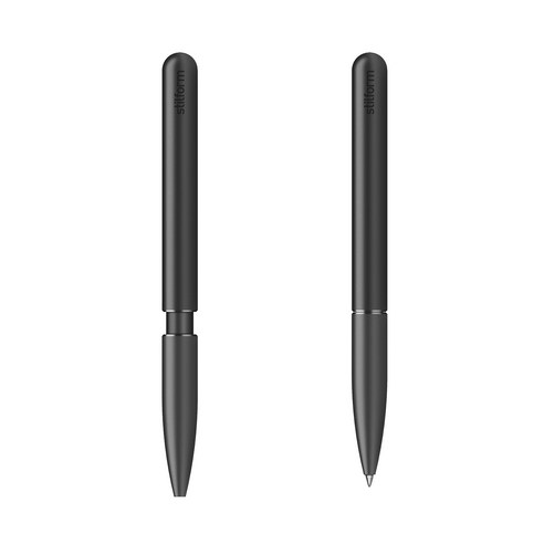 스틸폼 볼 펜(알루미늄) Stilform Ballpoint Pen, 1개, Warp Black