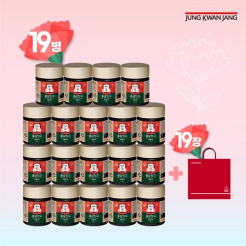 정관장 정관장홍삼진고 (100gX19병)+쇼핑백 19장, 100g, 1개