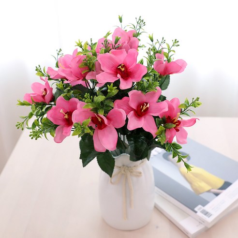 조아트 3+2행사 인테리어조화 꽃 성묘꽃 산소꽃 납골당꽃 40종 모음, pink