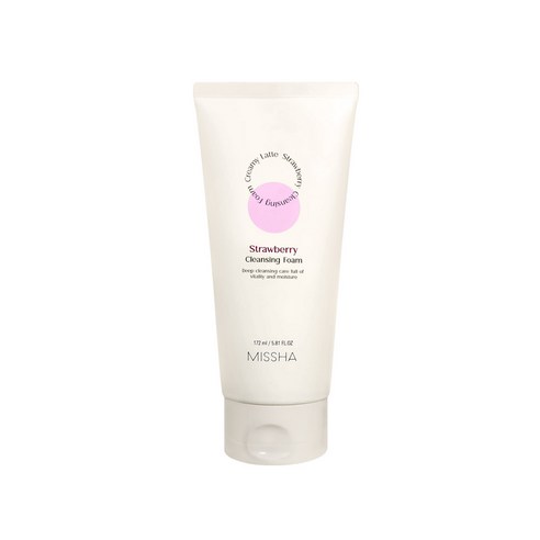 미샤 크리미 라떼 클렌징 폼 딸기, 172ml, 3개