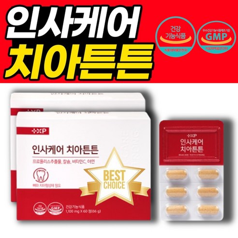 [코코넨네] 인사케어 치아튼튼 (2달분), 60정, 2개