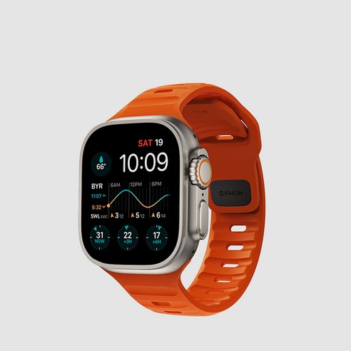 Apple 정품 2024 애플워치 스포츠 루프, 38/40/41/42mm, Regular, 플럼 11 노마드 애플워치 스포츠 스트랩 - 울트라 오렌지 / 여름 운동 44 45 49 mm