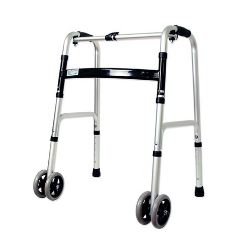 고령자를 위한 편리한 이동 보조기, 접이식 더블 바퀴 워커 어르신보행기