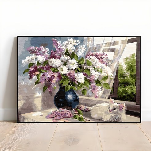 플레이어바웃 DIY 명화 그리기 세트 50 x 40 cm, 창가의 라벤더 (MG017), 1개