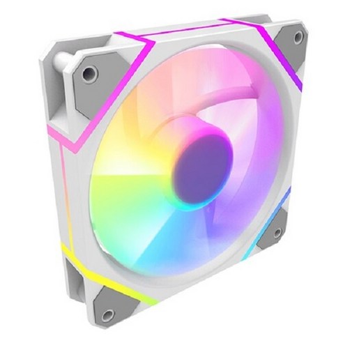 DARKFLASH DM12R PRO 120 PWM ARGB Reverse (화이트), 1개, 화이트