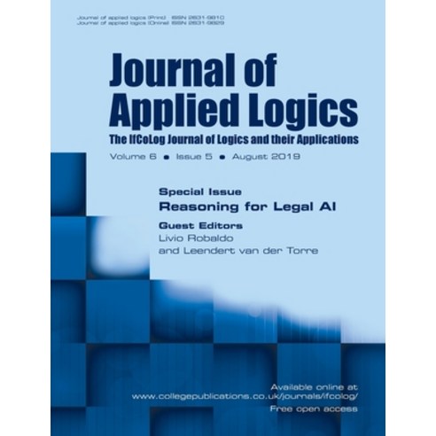 (영문도서) Journal of Applied Logics - The IfCoLog Journal of Logics and their Applications: Volume 6 I... Paperback, College Publications, English, 9781848903111