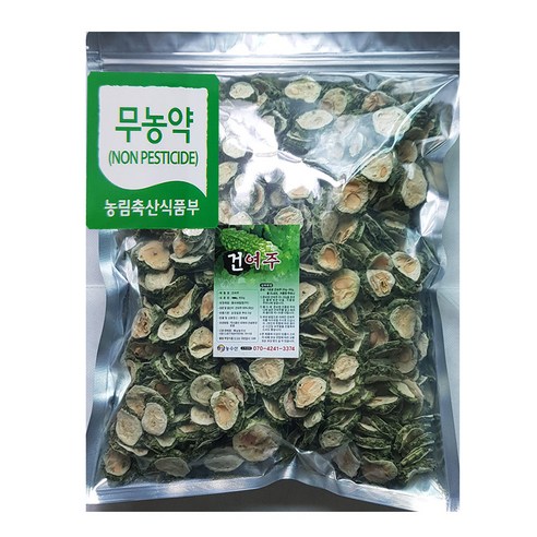 해남농수산 국산 무농약 유기농 인증 2023년 햇 건여주 800g 400g, 1개 여주차효능