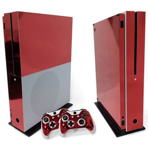 콘솔 및 무선 컨트롤러 스킨 세트 스티커 데칼 For Xbox One S Red, 설명, 레드, 설명