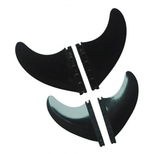 서핑 보드 쿼드 세트 및 4 핀 스러스터 서핑 보드 교체, 89mm, 블랙, 나일론
