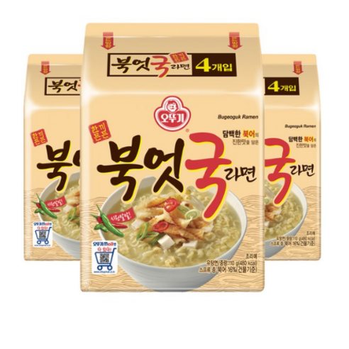 오뚜기 북엇국 라면 110g, 24개