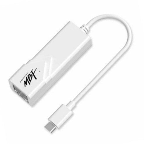 USB C 랜카드 화이트 to 타입 유선, 1개