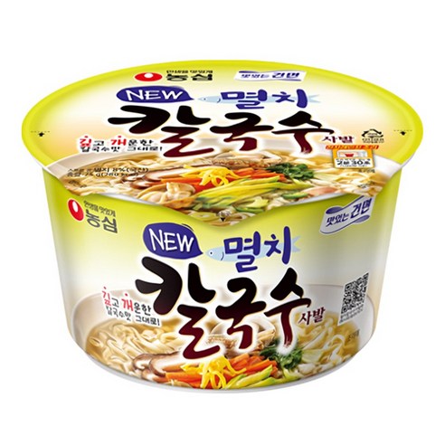 농심 멸치 칼국수 75gx16컵 n11944lI, 16개