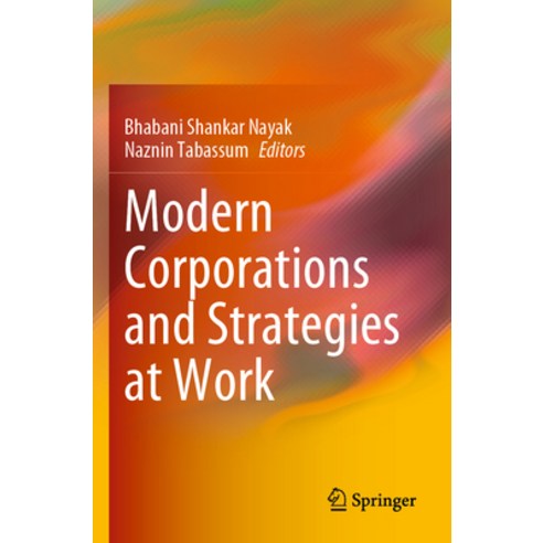 (영문도서) Modern Corporations and Strategies at Work Paperback, Springer, English, 9789811946509