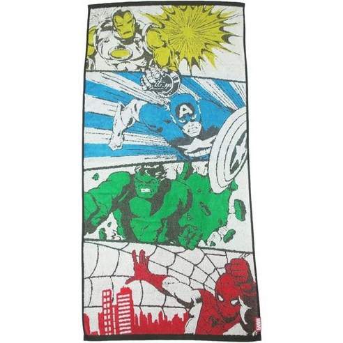 마루신 목욕 타올 Marvel 마블 60 x 120cm 멤버스 ㅡ137584, 목욕 수건
