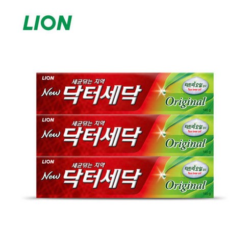 씨제이라이온 CJ 뉴 닥터세닥 오리지날 치약140g x 3개 치약, 140g