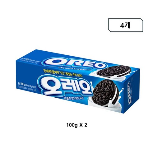 오레오 화이트 샌드위치 쿠키, 100g, 48개