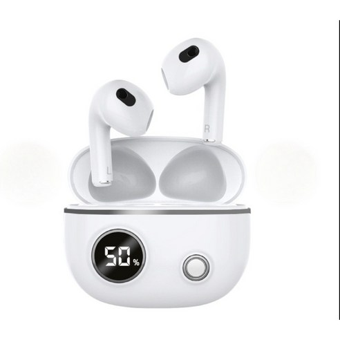 Wireless Earphones Bluetooth Version5.3 gni-512TWS 무선 블루투수 이어폰, 화이트