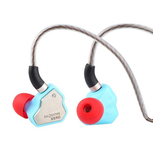 7Hz 살노트 제로 10MM 다이내믹 드라이버 하이파이 인이어 이어폰, 푸른, 마이크 포함(Type C)