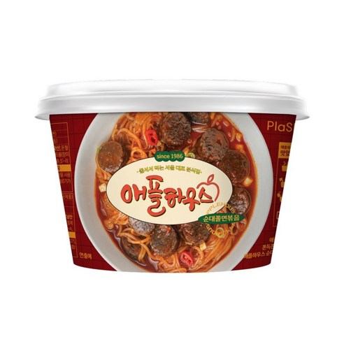 향수를 자극하는 매콤달콤한 유혹, 애플하우스 순대쫄면볶음면 애플하우스