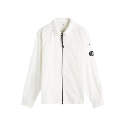CP COMPANY 시피컴퍼니 집업 오버셔츠 화이트 남성 18CMOS124A 110143G 103 - 셔츠 | 쿠팡