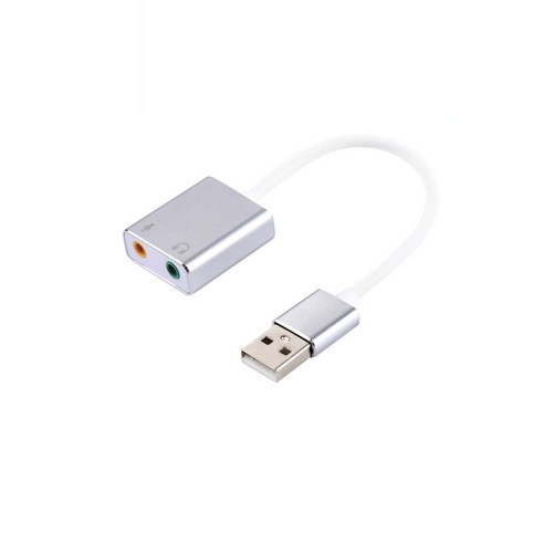 인네트워크 USB 7.1 사운드 카드 케이블형 실버 [IN-U71CS] INV049 usb사운드카드