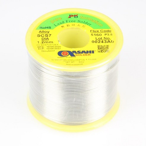 무연납 실납 SOLDER 1.2mm 500g DM4254, 1개