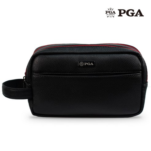 PGA 프리미엄 데일리 골프 파우치백 PGABG19, 1개, 블랙