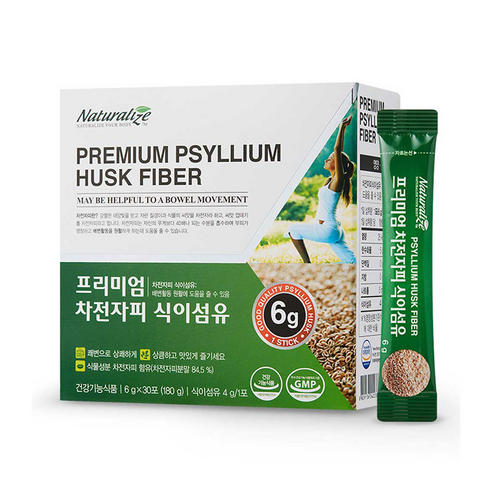 배변활동 개선 맛난 식물성 식이섬유 차전자피가루 30포 1개월분, 180g, 4개