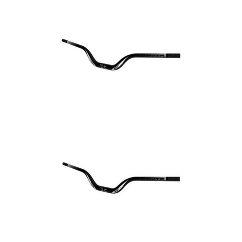 2x 경량 산악 자전거 핸들바 즉 엑스트라 롱 라이저 핸들바 31.8 Mm, 720mm 780mm., 알루미늄 합금, 검은 색