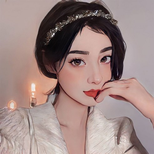 화려함과 편안함이 완벽하게 조화된 크리스탈 큐빅 헤어밴드
