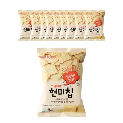기름제로 국산 현미칩, 10개, 60g