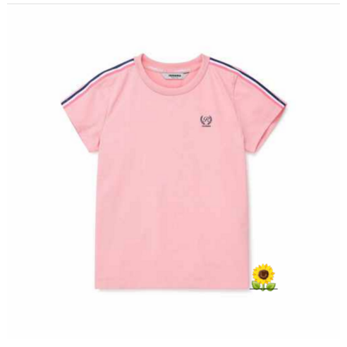 레베끌레 레노마키즈 여아어께테이프 덧댐 티셔츠 R2222T187