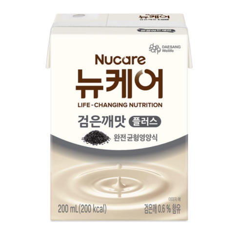 뉴케어 검은깨 플러스 200ml 완전 균형양식 영양보충, 4.8L, 1세트
