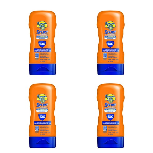 바나나보트 스포츠 퍼포먼스 선스크린 로션 SPF100, 110ml, 4개