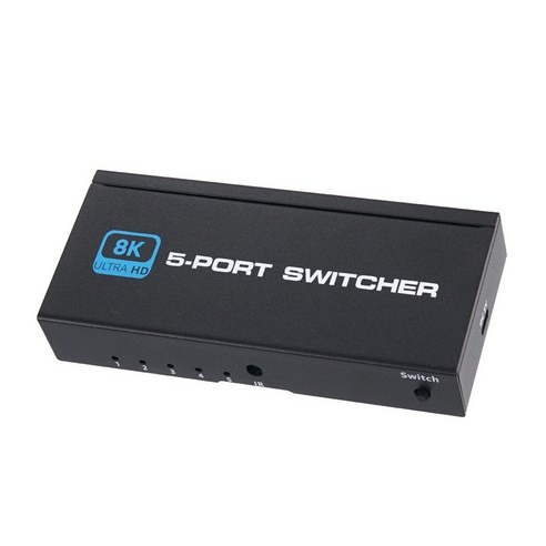 OU939 Coms 5x1 8K HDMI 2.1기 수동 스위치 5포트 / 8K 60Hz 4K 120Hz / 플스5 노트북 셋탑박스 TV 모니터 출력, 1개