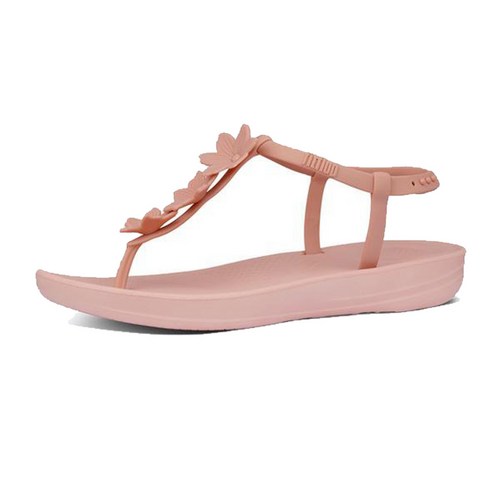 핏플랍 아이쿠션 플라워 샌들 다크 핑크 여성