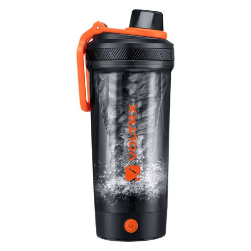 볼트렉스 충전식 트라이탄 전동 쉐이커 보틀, 700ml, 오렌지, 1개