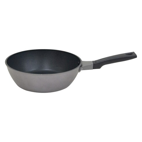 우루시야마금속공업 료가 딥 프라이팬 웍, 1개, 22cm
