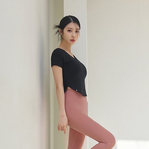 정품 젝시믹스 요가복 필라테스 요가옷 젤라라이트 라운드 크롭탑 (XT4355G)