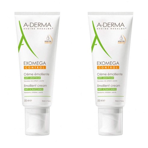 아더마 엑소메가 컨트롤 에몰리언트 크림 200ml 2팩 A-DERMA, 2개