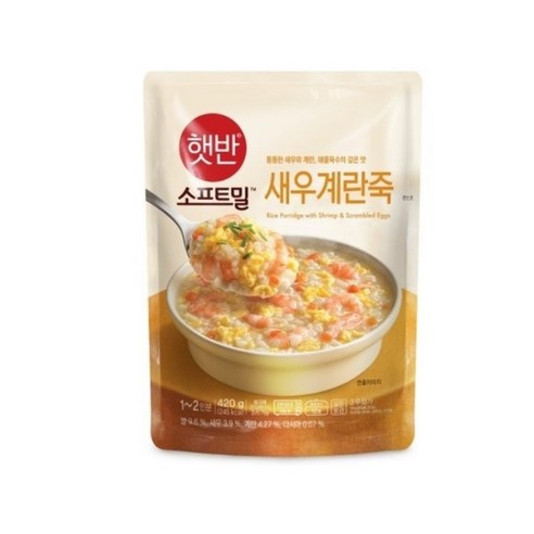 햇반죽 새우계란죽 420G 3개