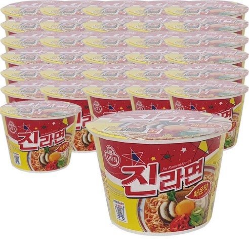 진라면 매운맛 용기 110g, 32개