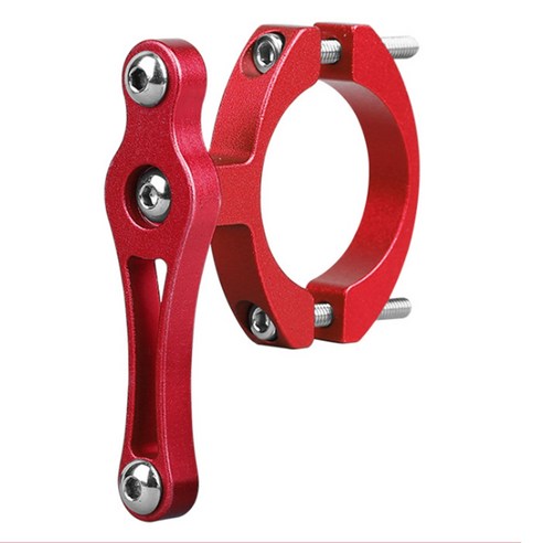 Retemporel 자전거 물병 홀더 어댑터 핸들 바 물 컵 랙 브래킷 클립 클램프 사이클링 액세서리 레드, 빨간색