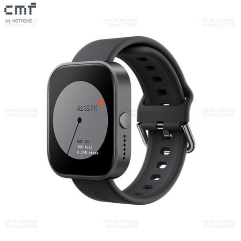 라플루pro스마트워치 글로벌 버전 CMF Nothing Watch Pro AMOLED 블루투스 5.3 BT 통화 AI 소음 감소 GPS 스마트워치 1.96, 01 Dark Grey