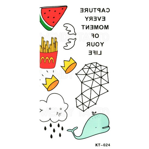 파티복닷컴 타투스티커 7장, KT024x7