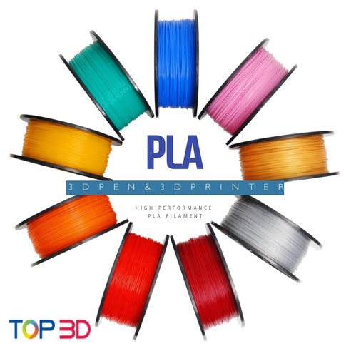 TOP3D 정품 국산 에코 PLA 필라멘트 1kg 1.75mm 3D프린터 3D펜 재료 20색상, 1kg 화이트