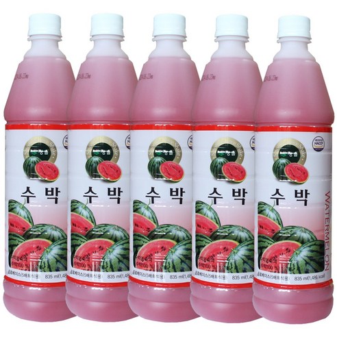 청솔 수박 원액 835ml / 음료베이스, 5개