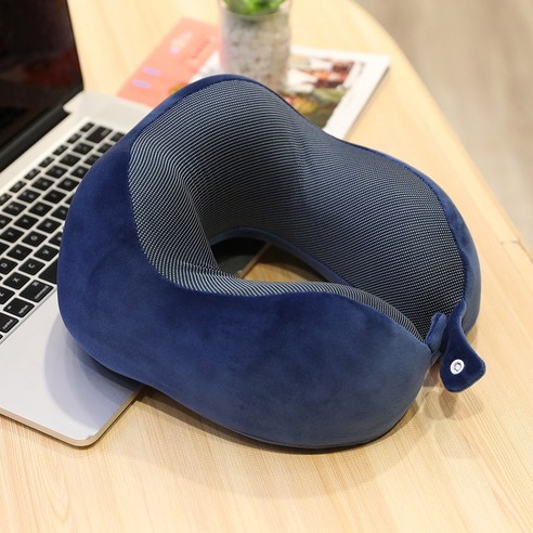 REISE 3D 입체형 메쉬 메모리폼 목배게, 네이비